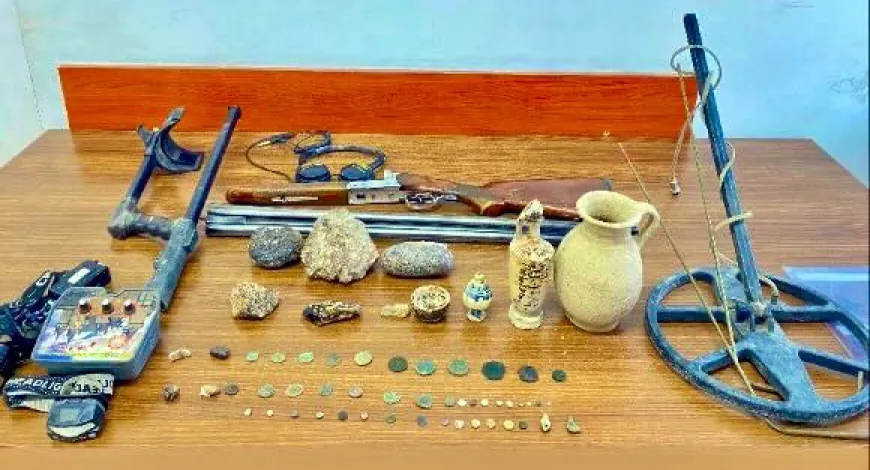 Milas' ta tarihi eser operasyonu, Roma ve Bizans dönemine ait eserler ele geçirildi