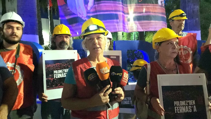 TİP ilçe örgütünden Somalı madencilere baretli destek “Ayaklar Çıplak Karınlar Aç Somalı Madenciler kazanacak”