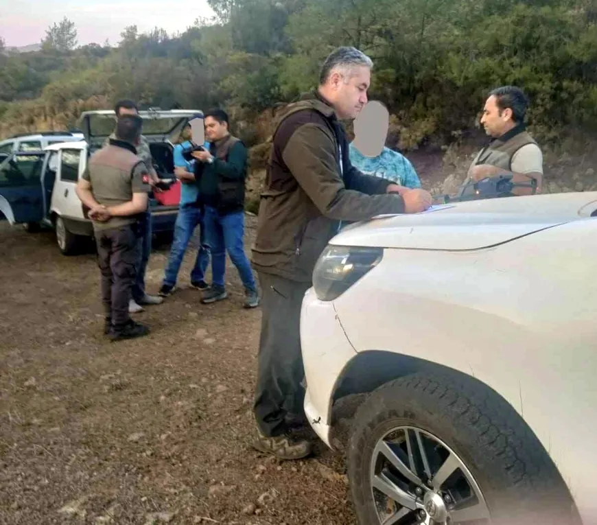 Kaçak avcıları drone ile tespit ettiler