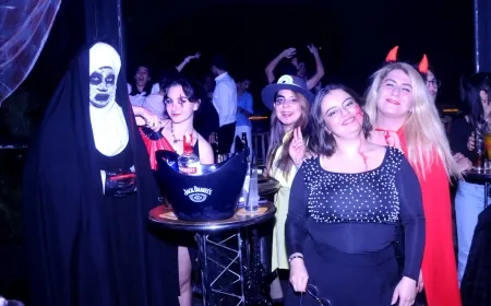 Bodrum’da çok renkli 'Cadılar Bayramı' etkinliği