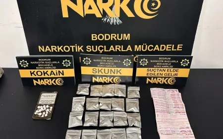 Bodrum ve ilçelerde uyuşturucu operasyonu: 17 Ayrı Baskında Çok Sayıda Madde Ele Geçirildi
