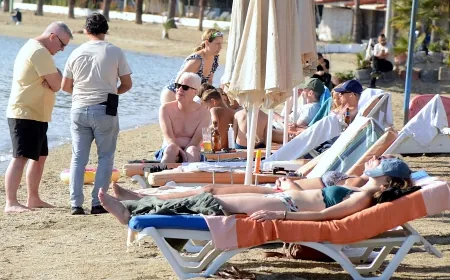 Kış beklenen Bodrum’da yaz geri geldi