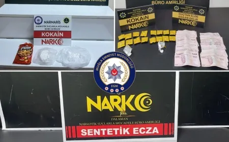 Bodrum, Marmaris ve Dalaman’da uyuşturucu operasyonu