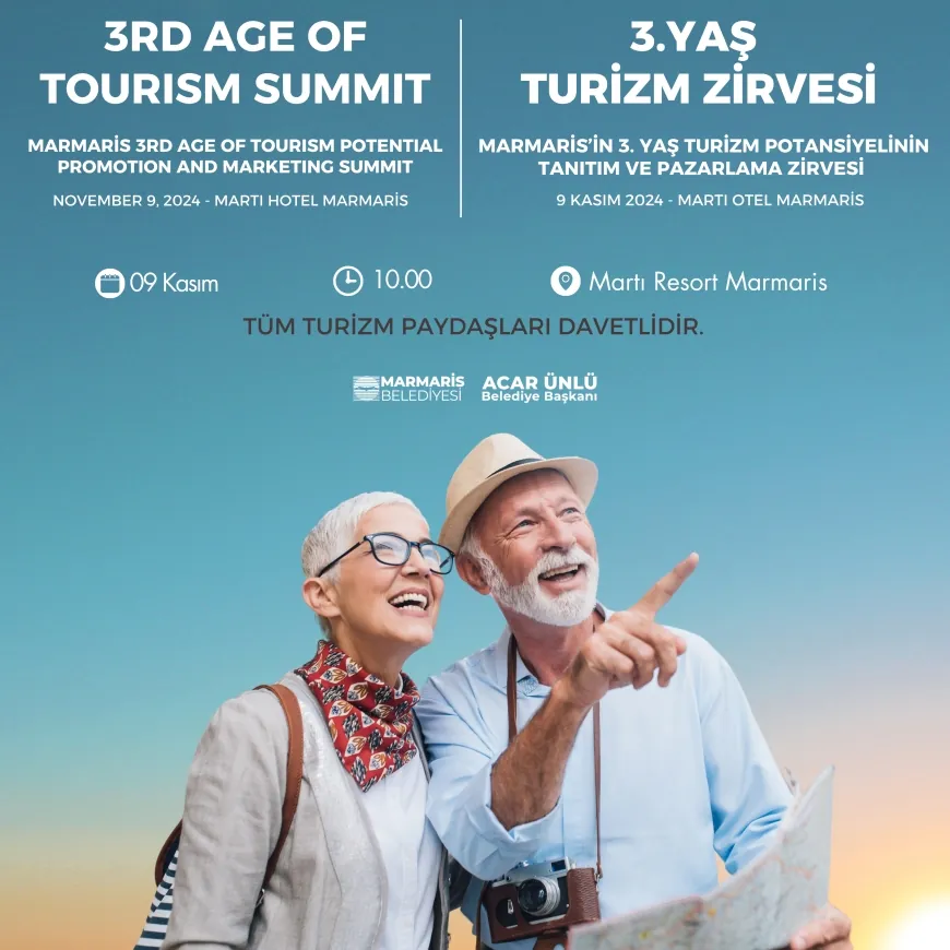 3. YAŞ TURİZMİ MARMARİS’TE KONUŞULACAK