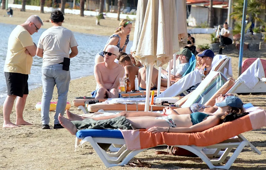 Kış beklenen Bodrum’da yaz geri geldi