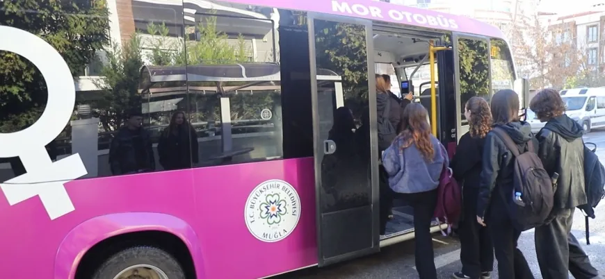 Bodrum’da kadınlar için mor otobüsler ve mor duraklar hizmete giriyor
