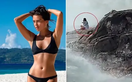 Yoga yapan Rus oyuncu dalgalarla denize sürüklendi , kayboldu