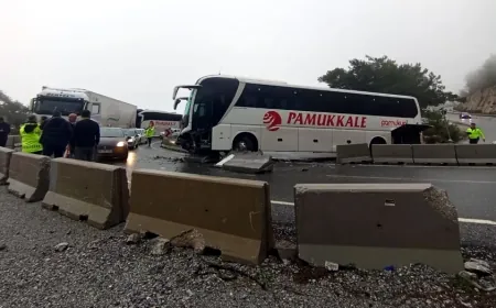 Muğla- Marmaris yolunda korkutan kaza