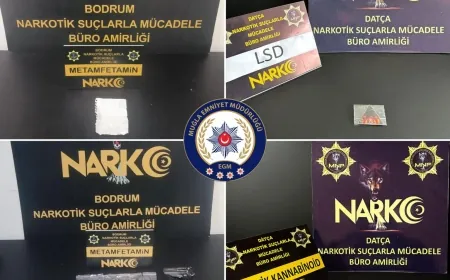 Bodrum ve Datça’da  Uyuşturucu Operasyonları: 7 Ayrı Baskında Çok Sayıda Madde Ele Geçirildi