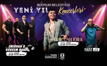 Bodrum yılbaşına 2 gün sürecek konserlerle girecek
