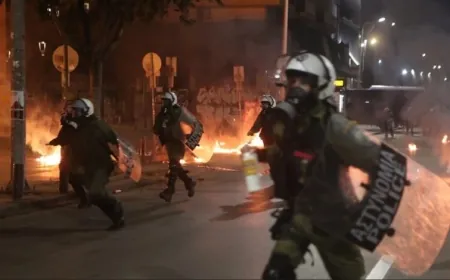 Selanik’teki Türk Başkonsolosluğu önünde  nöbet tutan polislere molotoflu saldırı