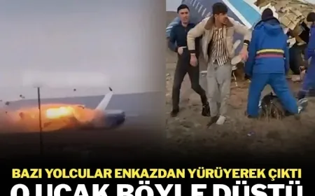 Düşen uçaktan yürüyerek çıktılar… İçinde 72 kişi vardı...