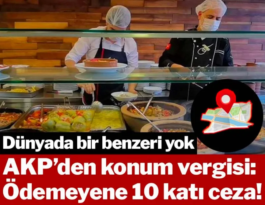 Esnafa konum vergisi geliyor
