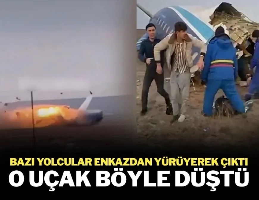 Düşen uçaktan yürüyerek çıktılar… İçinde 72 kişi vardı...