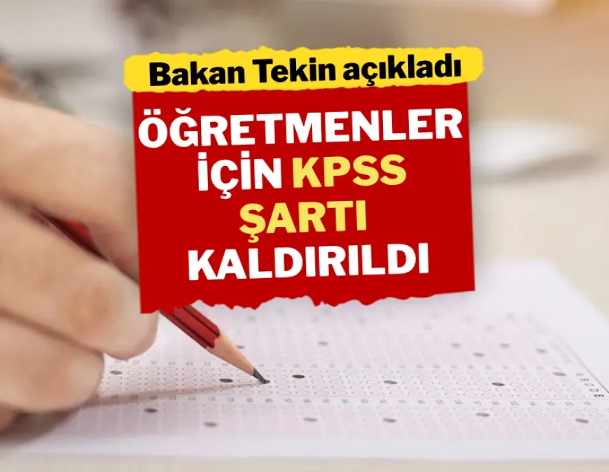 Öğretmen olmak isteyenler artık KPSS'ye girmeyecek