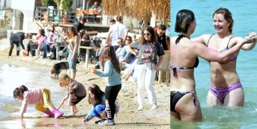 Bodrum 2025'e böyle giriyor...Yılın son günü Bodrum’da deniz ve güneş keyfi