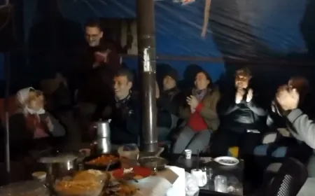  2025 yılının ilk eylemini Akbelen Nöbet çadırında yaptılar "Limak kovulana kadar nöbet devam edecek"