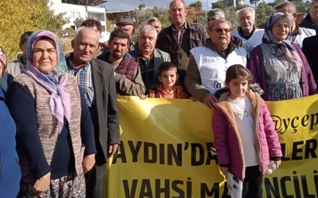 Aydınlı Örentaht köylüleri kömür için “Acele Kamulaştırmaya” dava açtı.