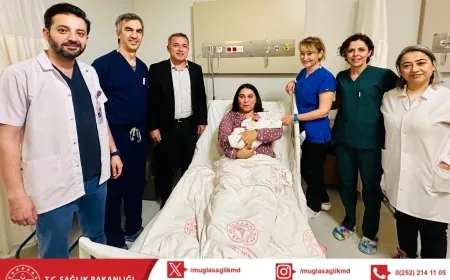 Muğla'da yılın ilk bebeği Marmaris’te doğdu