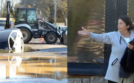 Ortakent'de caddenin ortasında patlayan su isale hattına otomobili ile düşen kadın avukat “Bu ülke böyle oldu başına ne zaman bir şey gelecek bilemiyorsunuz, ölümden döndüm” dedi, kurumlara tepki gösterdi