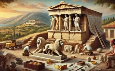 Altın eserlerle kaplı 2 bin 300 yıllık yapı keşfedildi