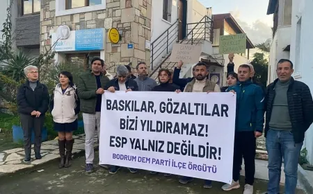 Bodrum’da “Yoldaşlar serbest bırakılsın” açıklaması