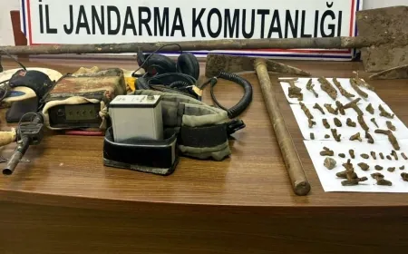 Kaçak kazı operasyonunda 4 kişi yakalandı