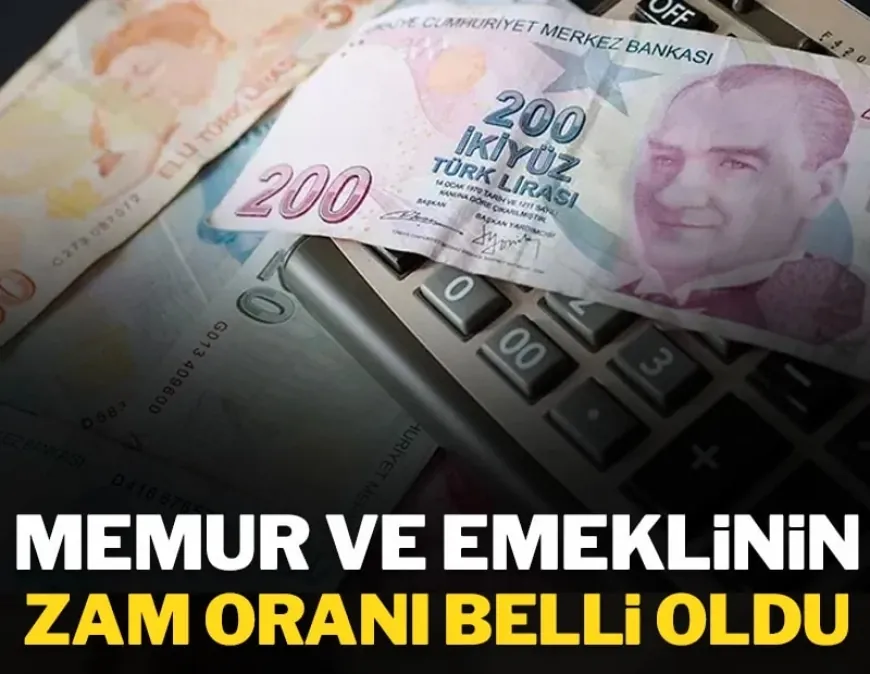 Memur ve emeklinin maaş zammı belli oldu