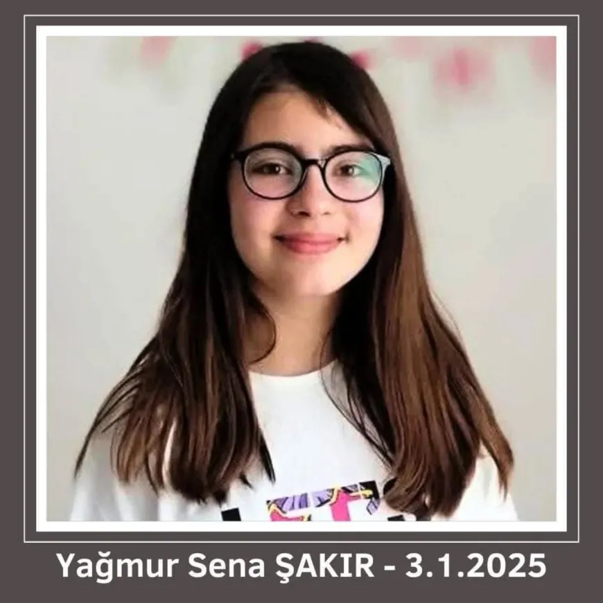 Daha 12  yaşındaydı...Yağmur Sena Şakır, Son Yolculuğuna Uğurlandı