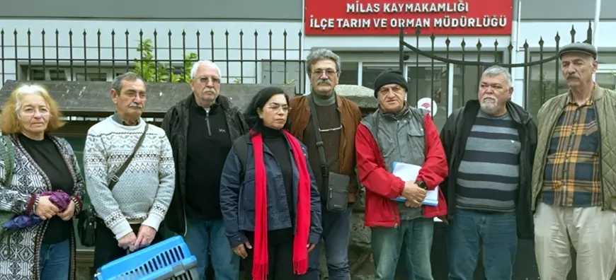 İkizköylüler Zeytinliklere dadanan Limak-İçtaş’ın peşini bırakmıyor “Zeytin tarlalarının korunmasını” istediler