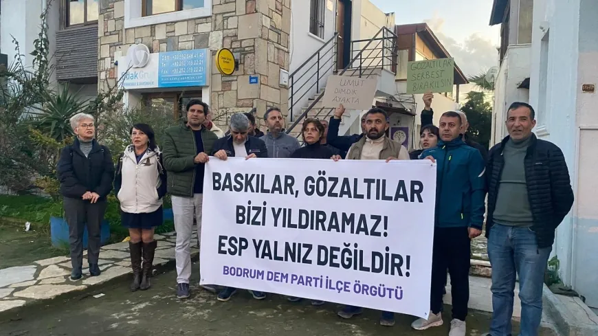 Bodrum’da “Yoldaşlar serbest bırakılsın” açıklaması