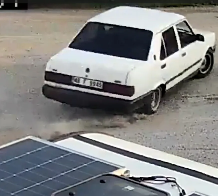 Drift yaptı hayatının cezasını yedi