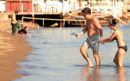 Bodrum’da hava bugün böyle,  deniz ve güneş keyfi yaptılar