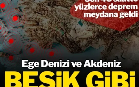 Ege'De yaşayanlara ciddi DEPREM UYARISI..Ege ve Akdeniz beşik gibi! Son 24 saatte onlarca deprem