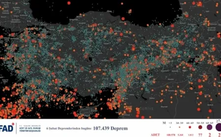 Türkiye ve yakın çevresi 6 Şubat'tan bu yana 107 bin kez sallandı