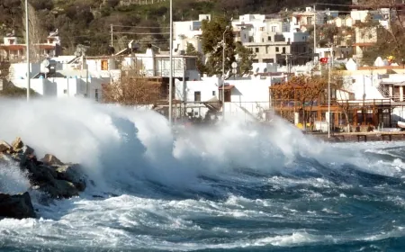 Bodrum’da fırtına kabusu.... Tam  4 gün sürecek