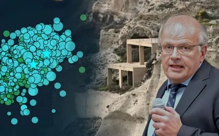 SANTORİNİ'DE KRİZ TOPLANTISI YAPILDI.Santorini ve adalarda okullar bu haftada kapalı kalacak