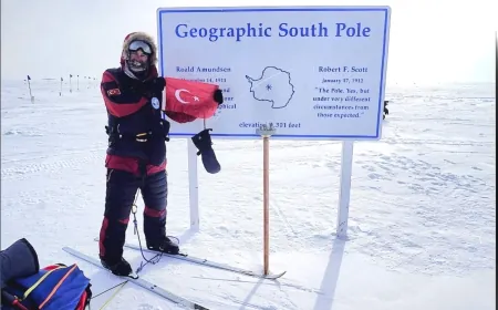 Tek başına, Güney Kutbu'na ulaşan ilk Türk, Bodrum’a geliyor…