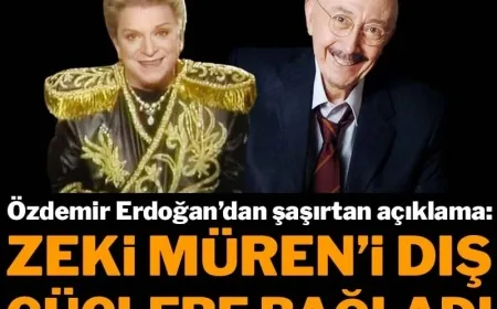 Özdemir Erdoğan'dan şaşırtan açıklama: Dış güçler Zeki Müren’i kullandı