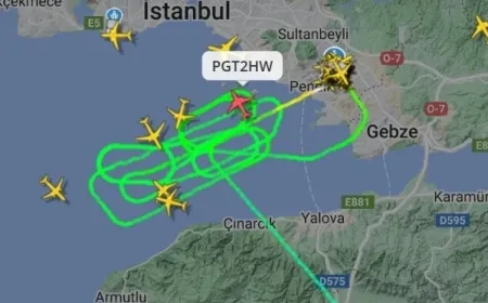 İstanbul'da kar krizi: İniş yapamayan uçaklar havada tur atıyor!