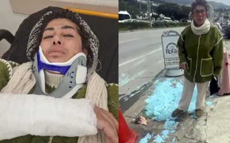 Kaldırıma dökülen yağlı boya hastanelik etti