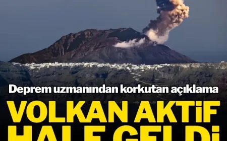 Santorini'de deprem uzmanından korkutan açıklama: Volkan aktif hale geldi!