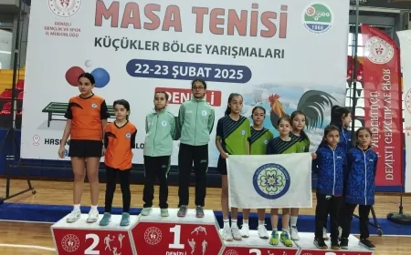 Muğlalı  Masa Tenisi Sporcuları  57 Takım Arasında 3.Oldu