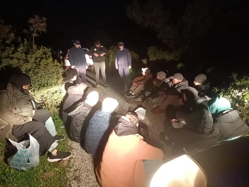 Bodrum'da beklenen bot gelmeyince ormanlık alanda mahsur kaldılar