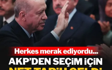 ERKEN SEÇİM TARİHİ AÇIKLANDI...AKP'den seçim için net tarih geldi