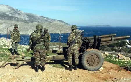 Yunanistan Ege adalarında topçu birliklerini takviye kararı aldı