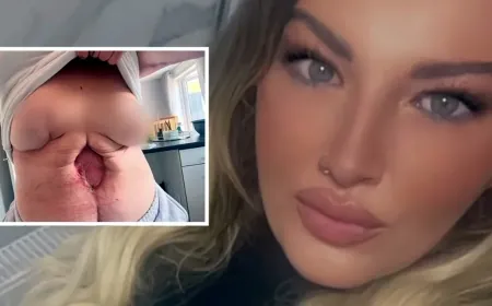 Özel hastanede  karın gerdirme operasyonu geçiren İngiliz kadın hayatının kabusunu yaşadı, göbeği çürümeye başladı, dava açtı