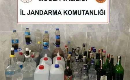 Yatağan’da kaçak içki operasyonu