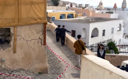 Santorini’de Olağanüstü Hal Uygulanmasına karar verildi