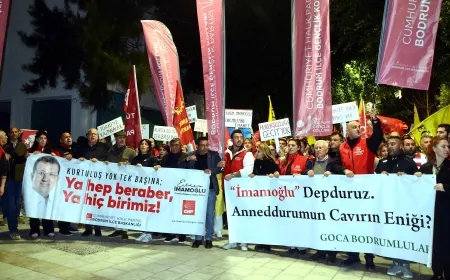 Bodrum’da binlerce kişi İmamoğlu için Ayakta...